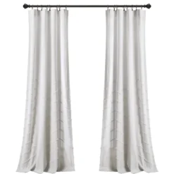 Kirkland's Home Chenille Chevron Curtain Panel Set, 84 In.- Curtains & Drapes