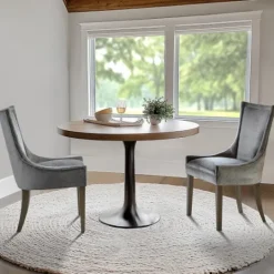 Kirkland's Home Chenille Curved Back Dining Chairs, Set Of 2- Dining Chairs