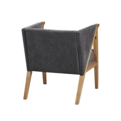 Kirkland's Home Chenille Geometric Frame Accent Chair- Accent Chairs