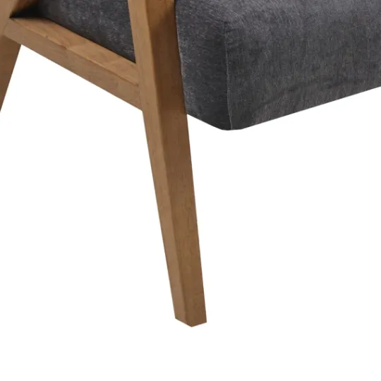 Kirkland's Home Chenille Geometric Frame Accent Chair- Accent Chairs