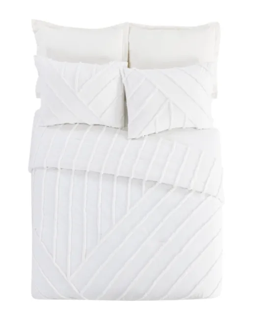Kirkland's Home Chenille Line 3-Pc. Full/Queen Comforter Set- Comforters
