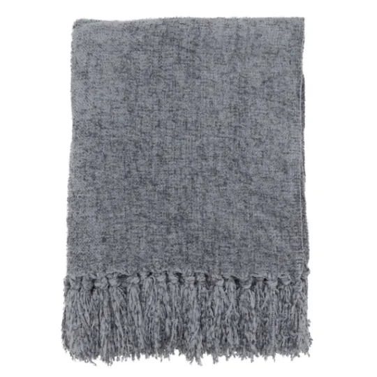 Kirkland's Home Chenille Throw With Fringe- Blankets & Throws