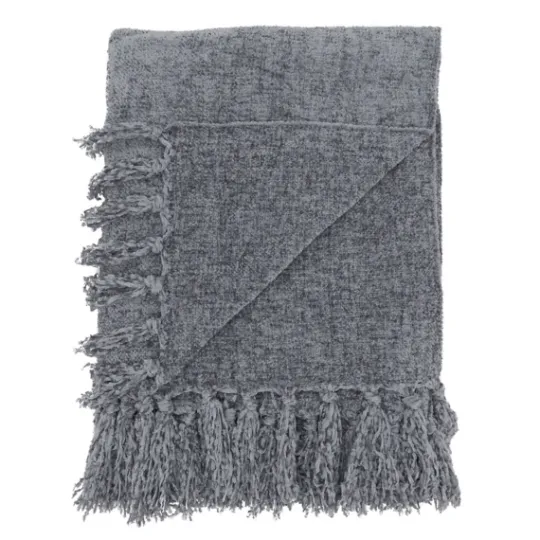 Kirkland's Home Chenille Throw With Fringe- Blankets & Throws