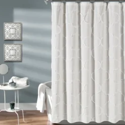 Kirkland's Home Chenille Trellis Shower Curtain- Shower Curtains