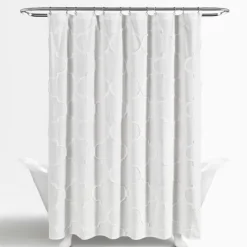 Kirkland's Home Chenille Trellis Shower Curtain- Shower Curtains