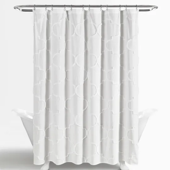 Kirkland's Home Chenille Trellis Shower Curtain- Shower Curtains