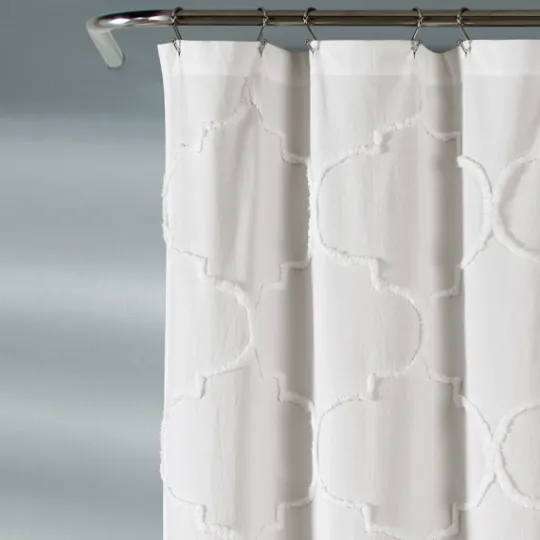 Kirkland's Home Chenille Trellis Shower Curtain- Shower Curtains