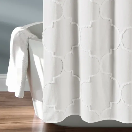 Kirkland's Home Chenille Trellis Shower Curtain- Shower Curtains