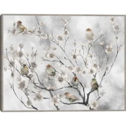 Kirkland's Home Cherry Blossom Birds Framed Canvas Art Print- Canvas Art