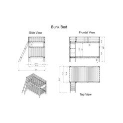 Kirkland's Home Chestnut Pine Wood Detachable Twin Bunk Bed- Beds & Headboards