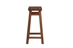 Kirkland's Home Chestnut Sonoma Saddle Counter Stools, Set Of 2- Bar Stools & Counter Height Stools