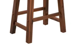 Kirkland's Home Chestnut Sonoma Saddle Counter Stools, Set Of 2- Bar Stools & Counter Height Stools