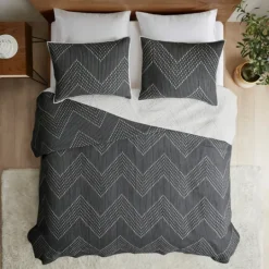 Kirkland's Home Chevron Full/Queen 3-Pc. Coverlet Set- Bedspreads & Coverlets