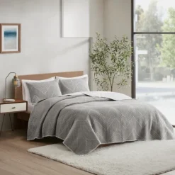 Kirkland's Home Chevron Full/Queen 3-Pc. Coverlet Set- Bedspreads & Coverlets