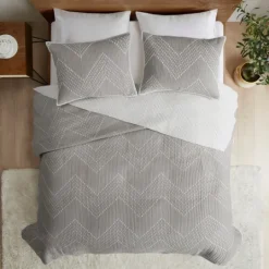 Kirkland's Home Chevron Full/Queen 3-Pc. Coverlet Set- Bedspreads & Coverlets