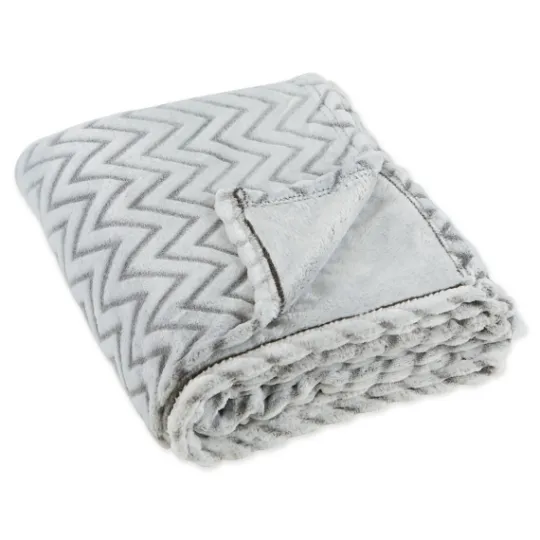 Kirkland's Home Chevron Plush Throw- Blankets & Throws