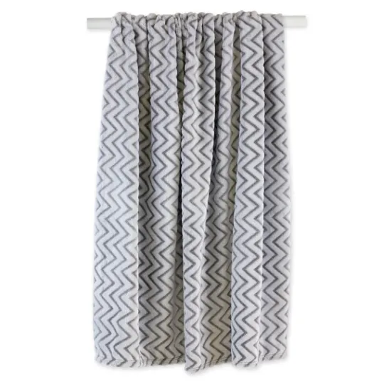Kirkland's Home Chevron Plush Throw- Blankets & Throws