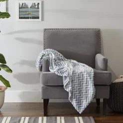 Kirkland's Home Chevron Plush Throw- Blankets & Throws