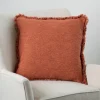Kirkland's Home Chili Kaia Textured Fringe Pillow- Pillows