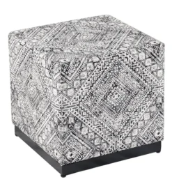 Kirkland's Home Chinle Velvet Cube Ottoman- Benches & Ottomans