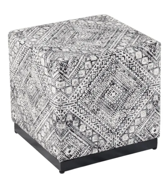 Kirkland's Home Chinle Velvet Cube Ottoman- Benches & Ottomans