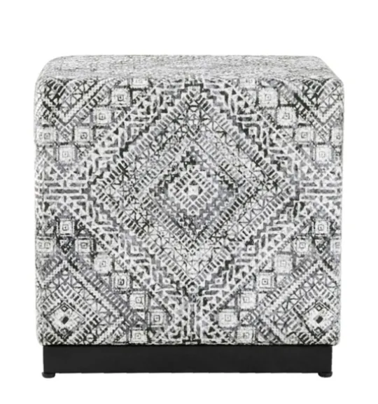 Kirkland's Home Chinle Velvet Cube Ottoman- Benches & Ottomans