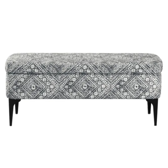 Kirkland's Home Chinle Velvet Storage Bench- Benches & Ottomans