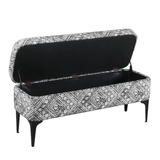 Kirkland's Home Chinle Velvet Storage Bench- Benches & Ottomans