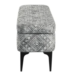 Kirkland's Home Chinle Velvet Storage Bench- Benches & Ottomans