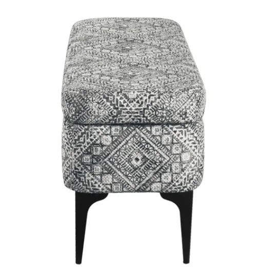 Kirkland's Home Chinle Velvet Storage Bench- Benches & Ottomans