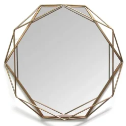 Kirkland's Home Chloe Gold Metal Wall Mirror- Decorative Mirrors