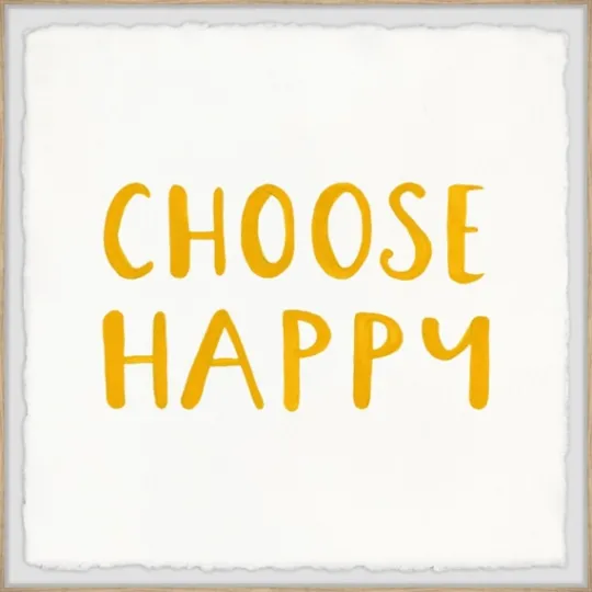 Kirkland's Home Choose Happy Framed Wall Plaque- Wall Quotes & Signs