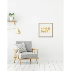 Kirkland's Home Choose Happy Framed Wall Plaque- Wall Quotes & Signs