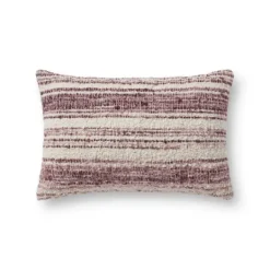Kirkland's Home Chris Loves Julia X Loloi Burgundy Darcy Pillow- Pillows