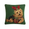 Kirkland's Home Christmas Yorkie Wool Pillow- Pillows