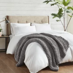 Kirkland's Home Chunky Double Knit Cozy Throw- Blankets & Throws