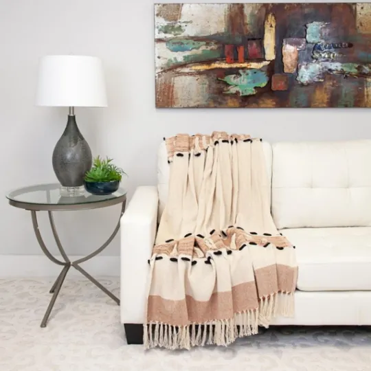 Kirkland's Home Chunky Stitch Cotton Throw- Blankets & Throws