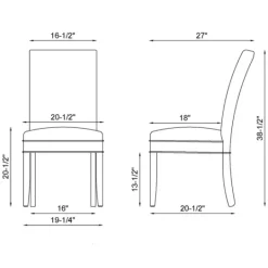 Kirkland's Home Cianna Cream 2-Pc. Upholstered Dining Chair Set- Dining Chairs