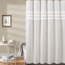Kirkland's Home Ciel Tassel Shower Curtain- Shower Curtains