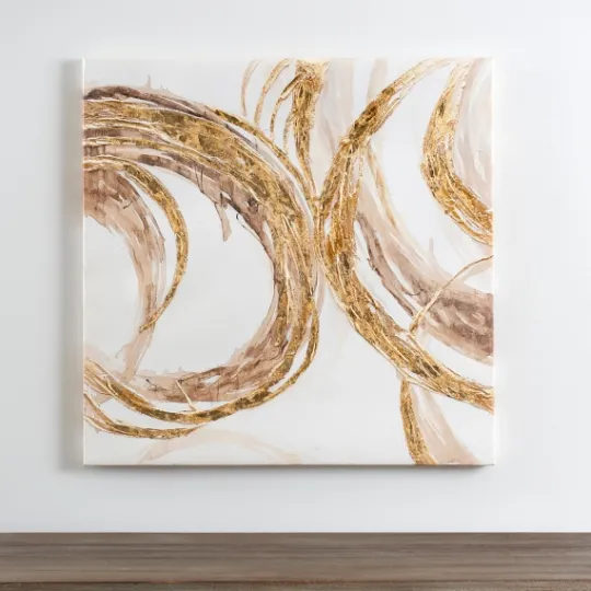 Kirkland's Home Circle Abstract Canvas Art Print- Canvas Art