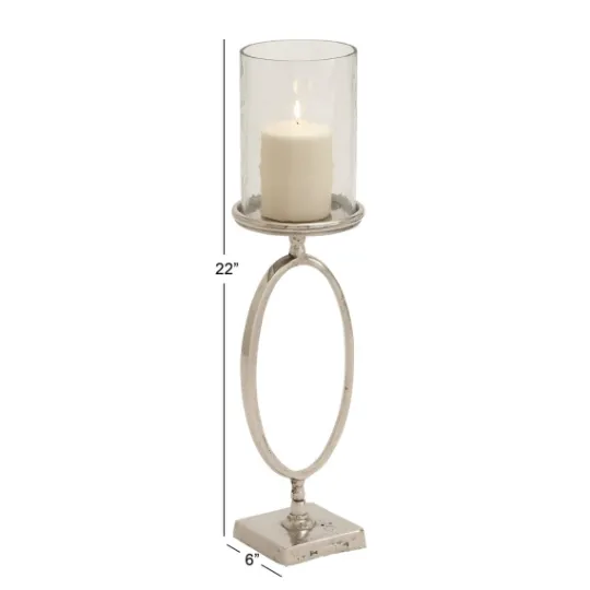 Kirkland's Home Circular Center Hurricane Candle Holder- Candle Holders