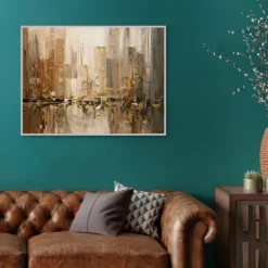 Kirkland's Home City Rush 5 Framed Canvas Art Print- Canvas Art