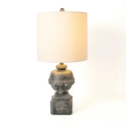 Kirkland's Home Claire Charcoal Table Lamp- Table Lamps