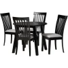 Kirkland's Home Classic Black Round Wood 5-Pc. Dining Set- Dining Sets