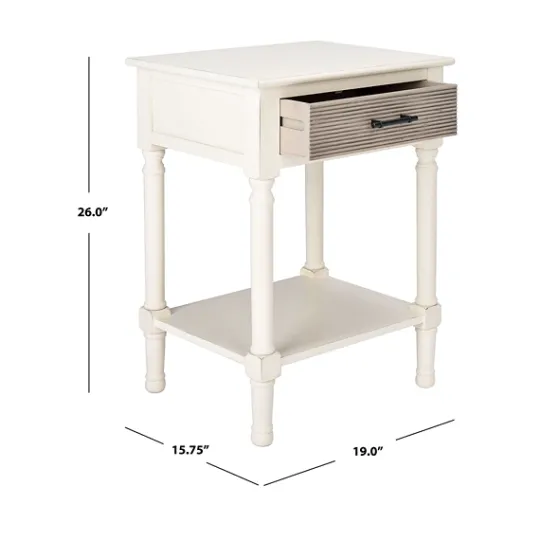 Kirkland's Home Classic Ribbed Drawer Accent Table- Accent & End Tables