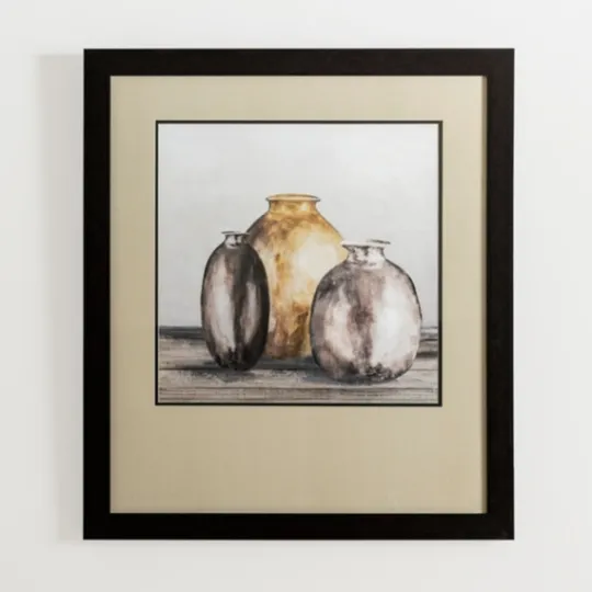 Kirkland's Home Clay Pot Still Life Ii Framed Art Print- Framed Art