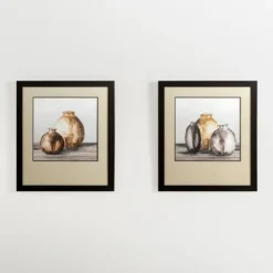 Kirkland's Home Clay Pot Still Life Ii Framed Art Print- Framed Art