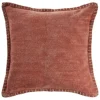 Kirkland's Home Clay Stitched Flange Velvet Throw Pillow- Pillows