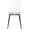 Kirkland's Home Clear And Black Modern Dining Chairs, Set Of 2- Dining Chairs