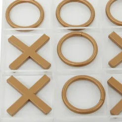 Kirkland's Home Clear And Gold Tic Tac Toe Board- Decorative Accents